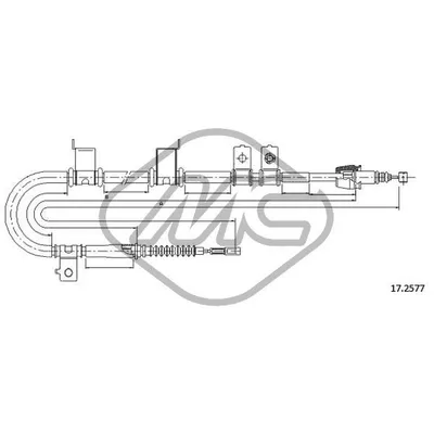 ТРОС РУЧНИКА I-30 ALL SX-LH 82006 Metalcaucho 82006