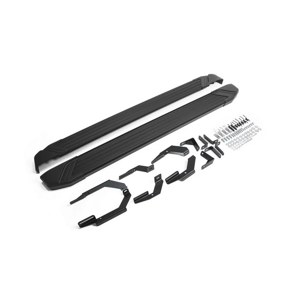 Порог алюминиевый Black Toyota Rav4 IV (CA40) 2013-2015 Черный Rival F173ALB.5705.3