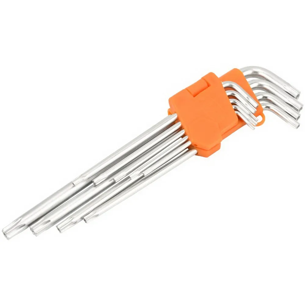 Набор Г-обр. TORX 9ч, T10-T50 длинные с отверстием АвтоDело 39156