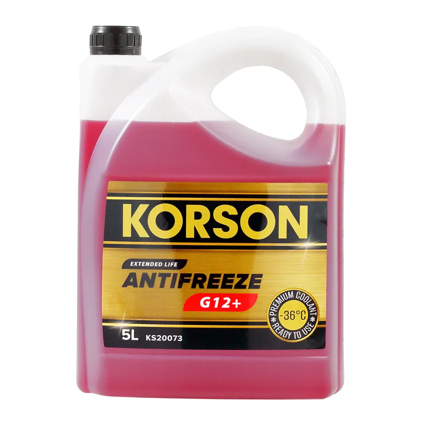 Антифриз KORSON EXTENDED LIFE G12+ готовый -36 красный 5 л KS20073