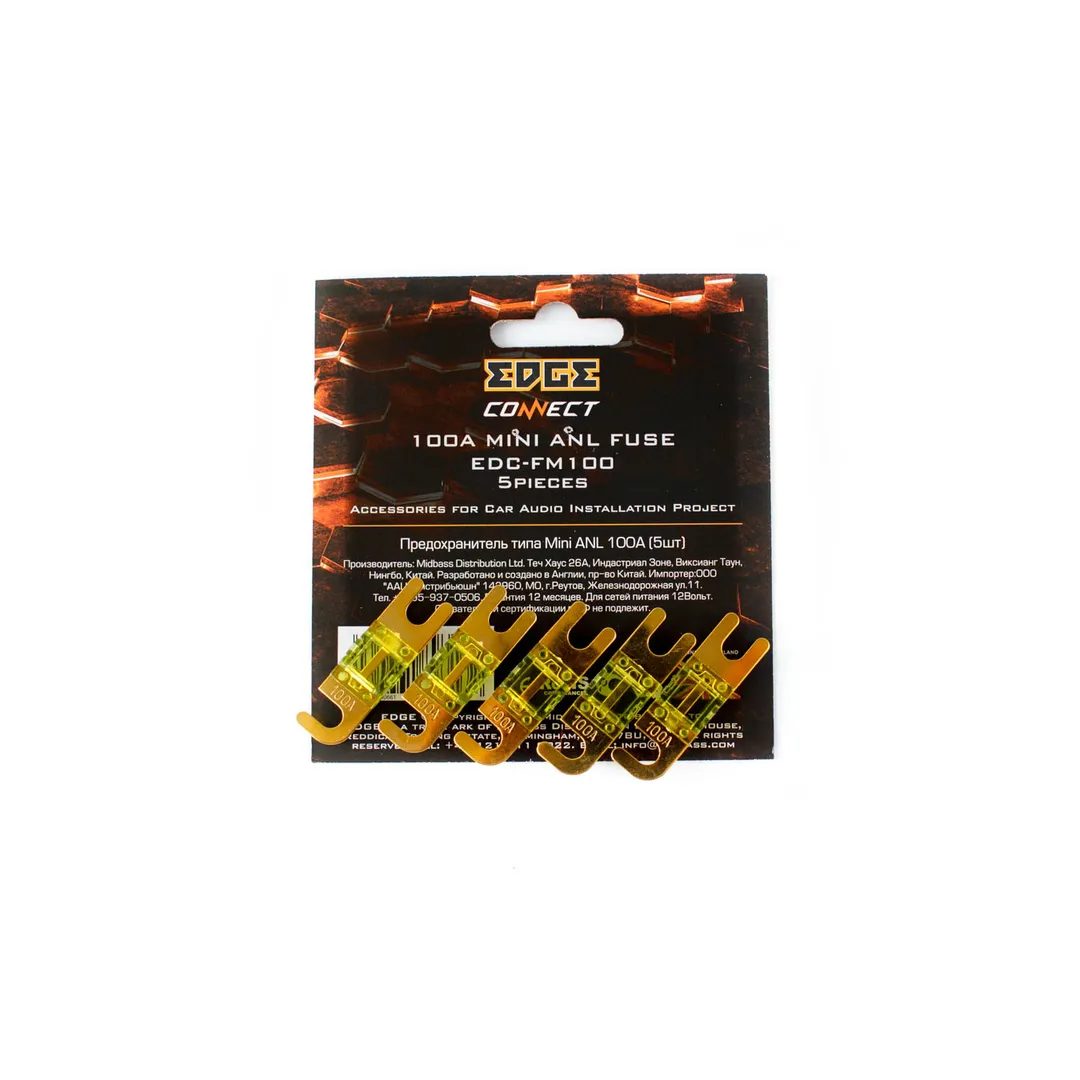 Предохранитель edc-fm100 mini-anl 5шт в упаковке EDGE EDC-FM100