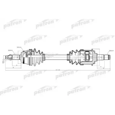 Полуось лев LEXUS: RX330, RX350 04-09 \ TOYOTA: CAMRY 02-0 PATRON PDS6221