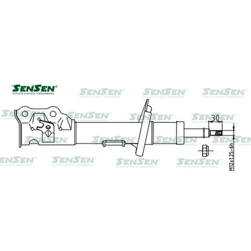 Аморт. перед. прав. газ Mazda Mazda 2 SENSEN 42130739