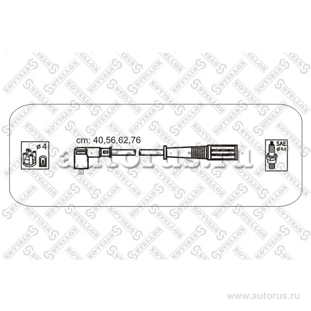 К-кт проводов Peugeot 405/406, Citroen Xantia 2.0 93> STELLOX 10-38156-SX
