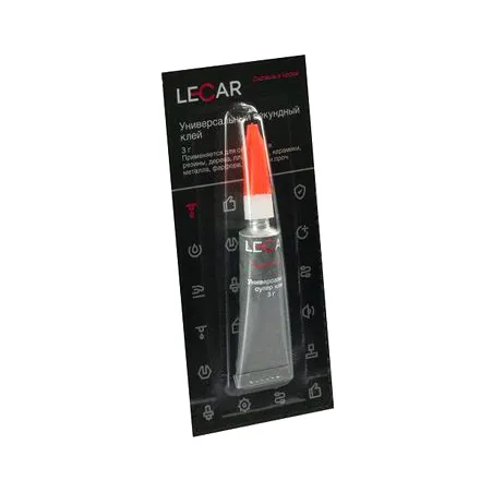 Супер-клей LECAR 3 гр., 12 шт. (отрывной блистер) лист из 12шт. LECAR LECAR000061711