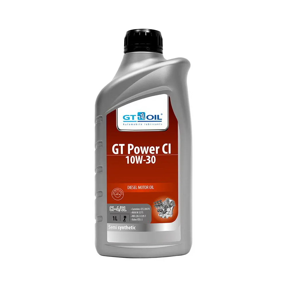Масло моторное GT OIL GT Power CI 10W-30 полусинтетическое 1 л 8809059407899