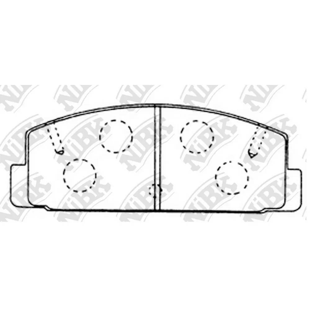 Колодки тормозные задние NIBK PN5203