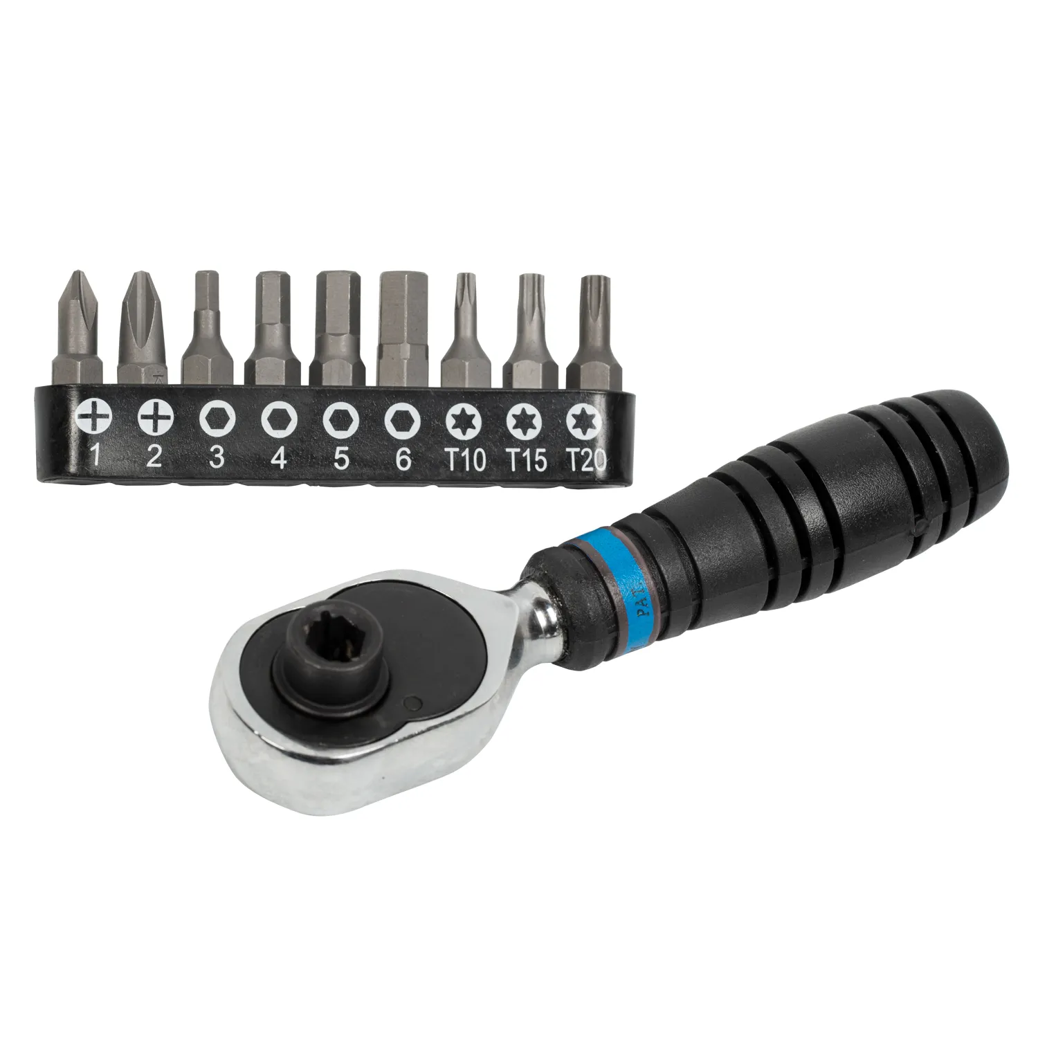 Набор вставок, бит с трещоткой 1/4, TORX, HEX , PH, 10 предметов KING TONY 1001MR