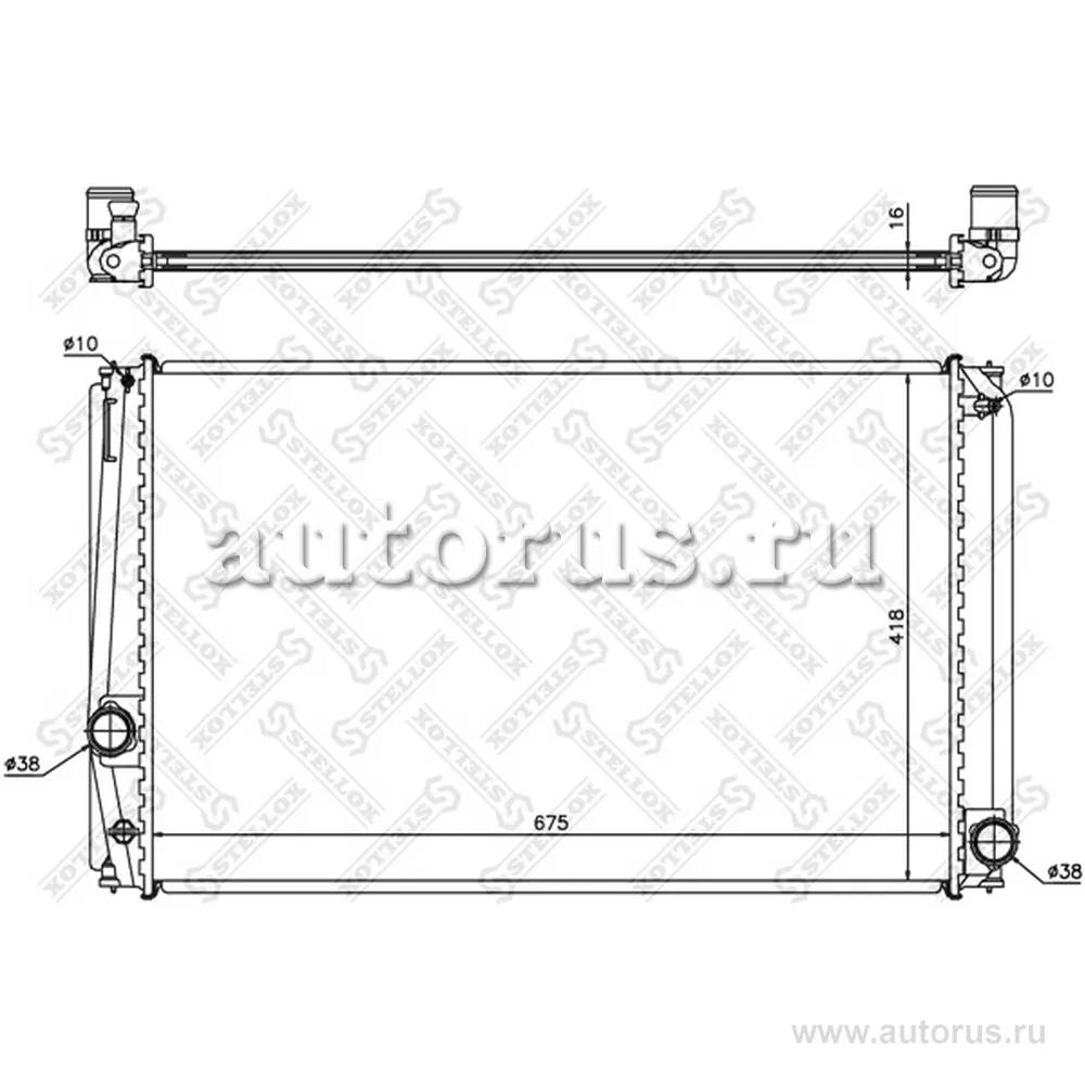 Радиатор охлаждения Toyota Rav IV 2.0VVTi 06> STELLOX 10-26325-SX