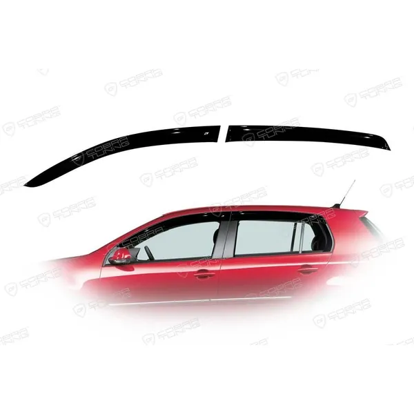 Дефлектора на окна VW Golf V 5d 2003-2008/Golf VI 5d 2008EuroStandard деф.окон Cobra Tuning VE20603