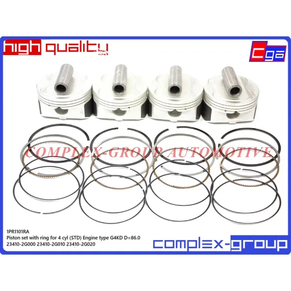 Комплект поршней с кольцами STD (4шт) CGA 1PR1101RA