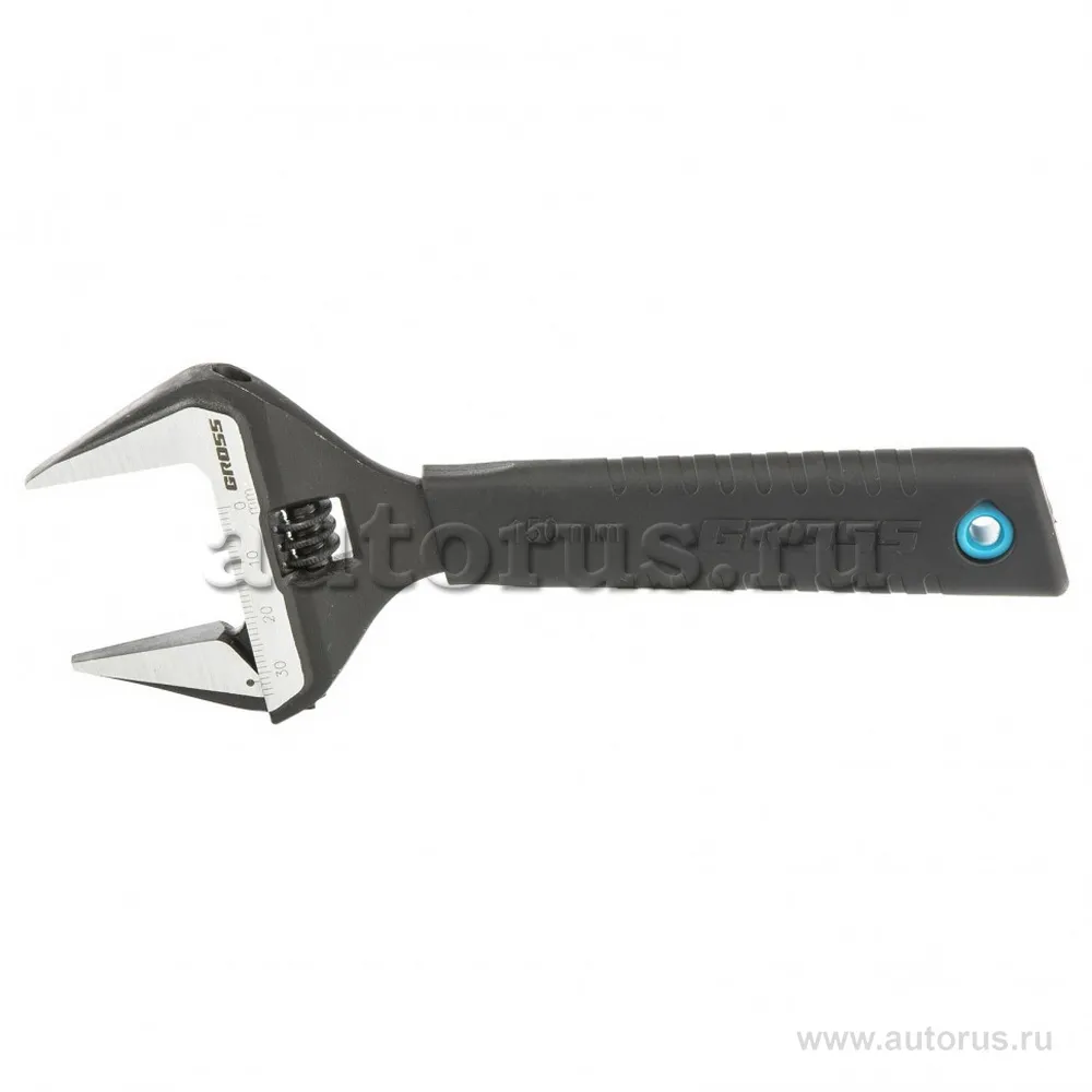 Ключ разводной, 150 мм, CrV, тонкие губки, защитные насадки Gross 15567 GROSS 15567