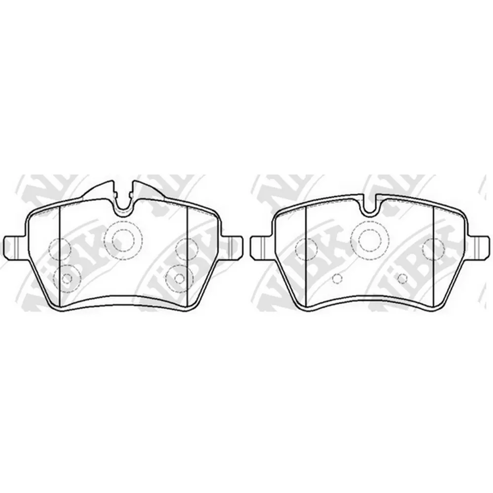 Колодки передние MINI R50/R52/R53/R55/R57/R58/R59/R60/R61 NIBK PN0504