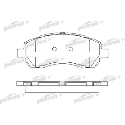 Колодки тормозные дисковые передн SUBARU: IMPREZA 92-00, IMPREZA 00-, IMPREZA PATRON PBP1612