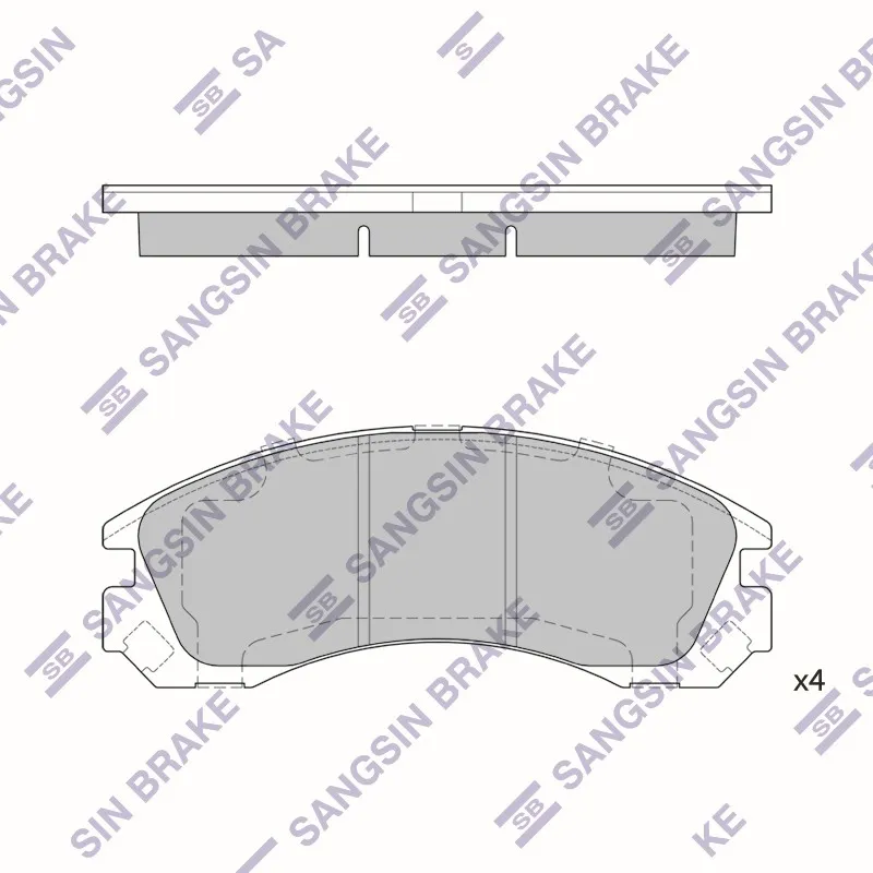 Колодки тормозные MITSUBISHI OUTLANDER 03 PAJERO 90 00 00 передние HI-Q SP1523