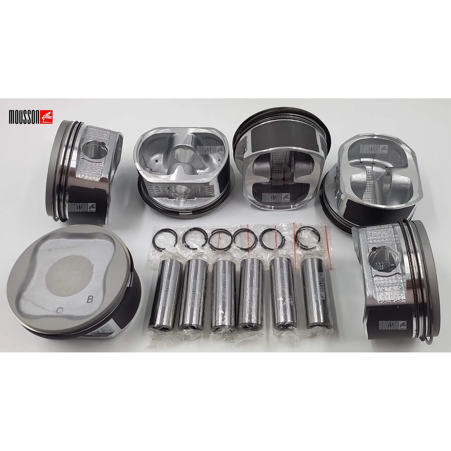 Поршень кольца комплект Toyota 4.0L 1GR-FE на 1 цилиндр MOUSSON SPR1GRFESTD