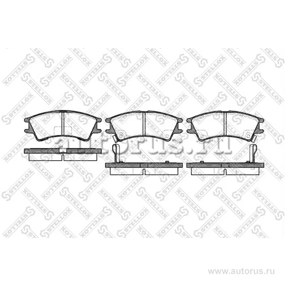 Колодки дисковые п. с антискрип. пластинами Hyundai Atos/Atos Prim STELLOX 686 002B-SX