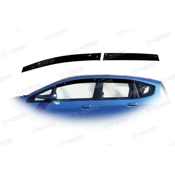 Дефлектора на окна Honda Jazz II/Fit II 2008EuroStandard деф.окон Cobra Tuning HE11308