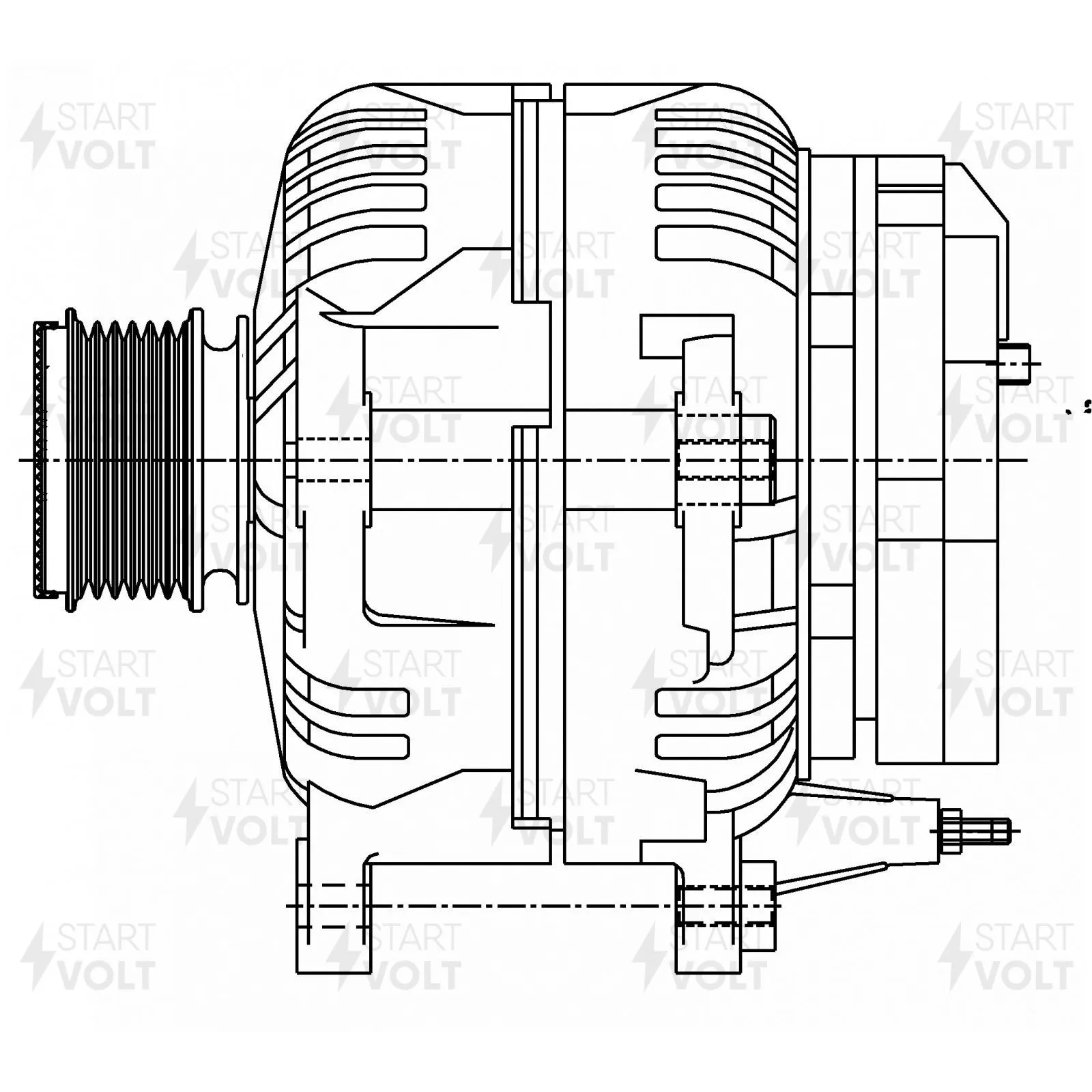 Генератор 150A STARTVOLT LG 1882