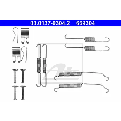 Ремк-т тормозных колодок задних Ford Fiesta 1.0-1.6 08 ATE 03.0137-9304.2