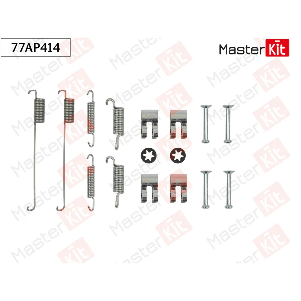 Комплект установочный барабанных колодок Ford KA (RB_) 1996 - 2008 MASTERKIT 77AP414