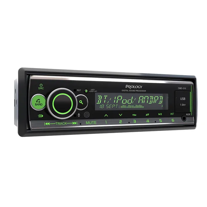 Автомагнитола PROLOGY CMD-310 , USB, AUX, BT,DSP ,многоцветная