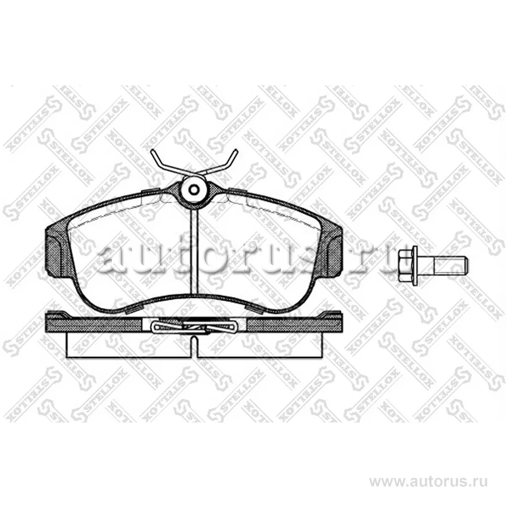 Колодки дисковые п. Nissan Primera/Almera 1.5-2.2D 90 STELLOX 331 000-SX