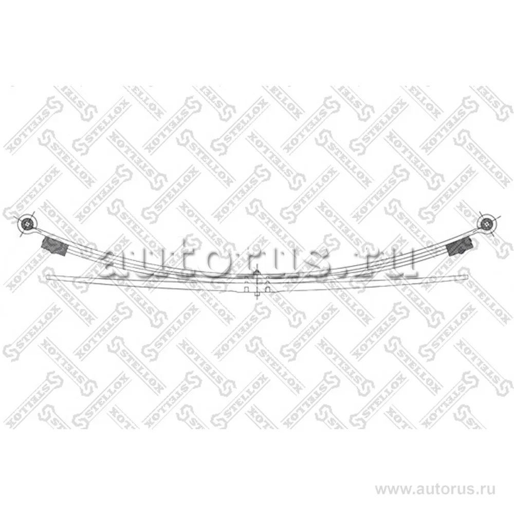 Рессора задн. 3-лист. (2+1)Ford Transit STELLOX 1200023_SX