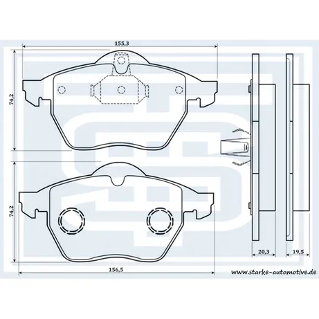 Колодки тормозные OPEL  VECTRA B передние STARKE 175565