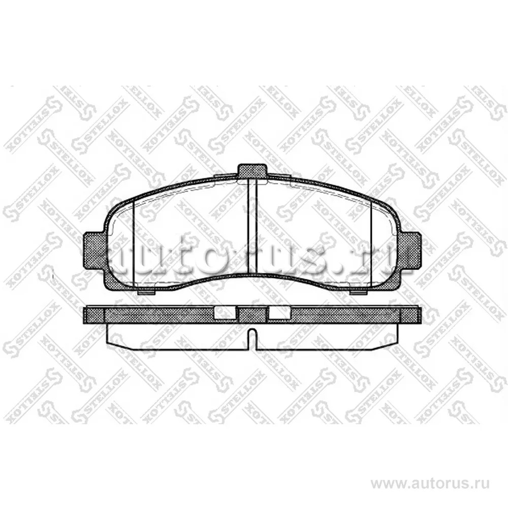 Колодки дисковые п. с антискрип. пластинами Nissan Micra 1.0i-1.5D STELLOX 442 010B-SX