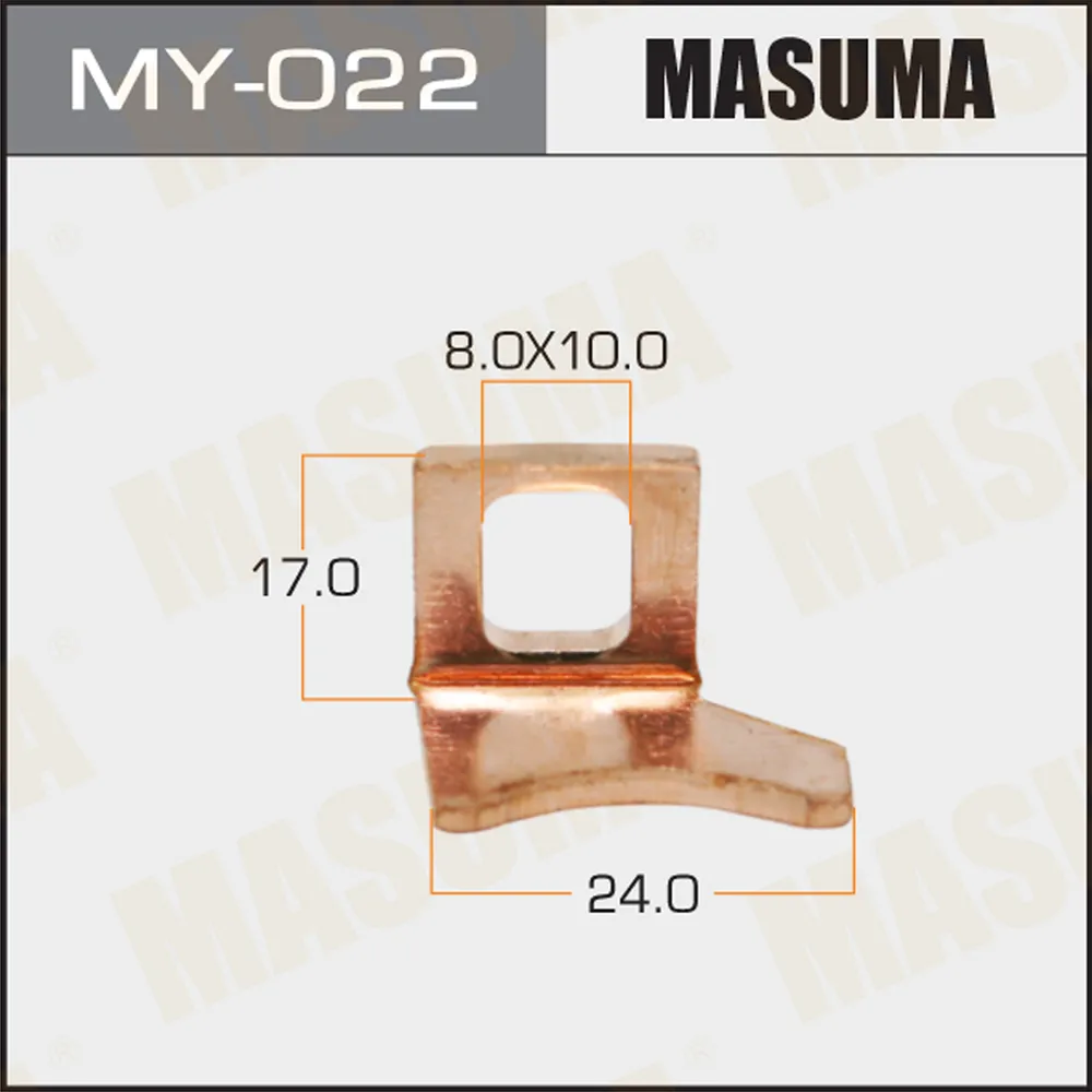 Контакты тяг реле на стартер 15х24mm Nissan Левые 15х24mm MASUMA MY-022