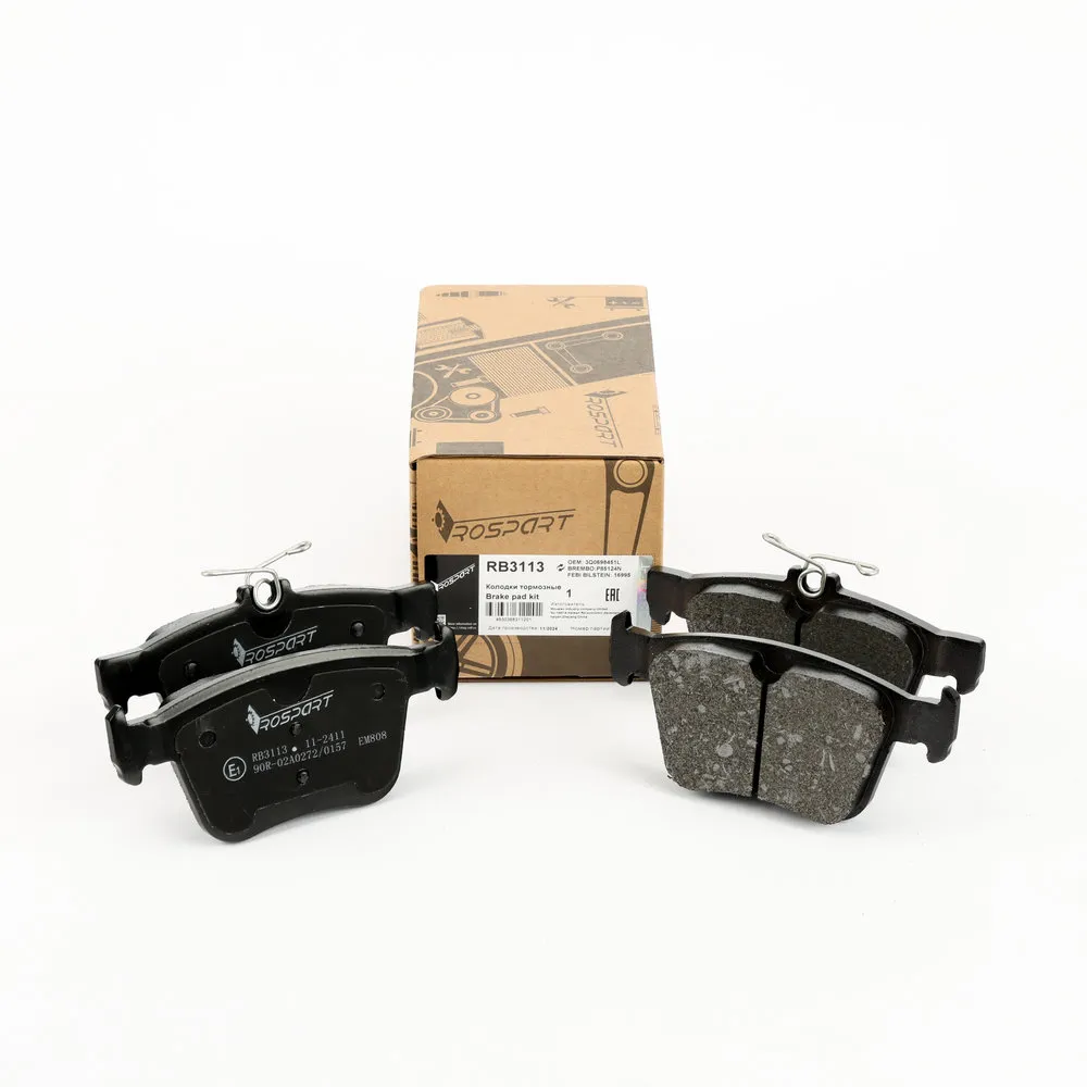 Колодки тормозные задние AUDI A3 / VW GOLF VII, JETTA, TIGUAN, TERAMONT / S ROSPART RB3113