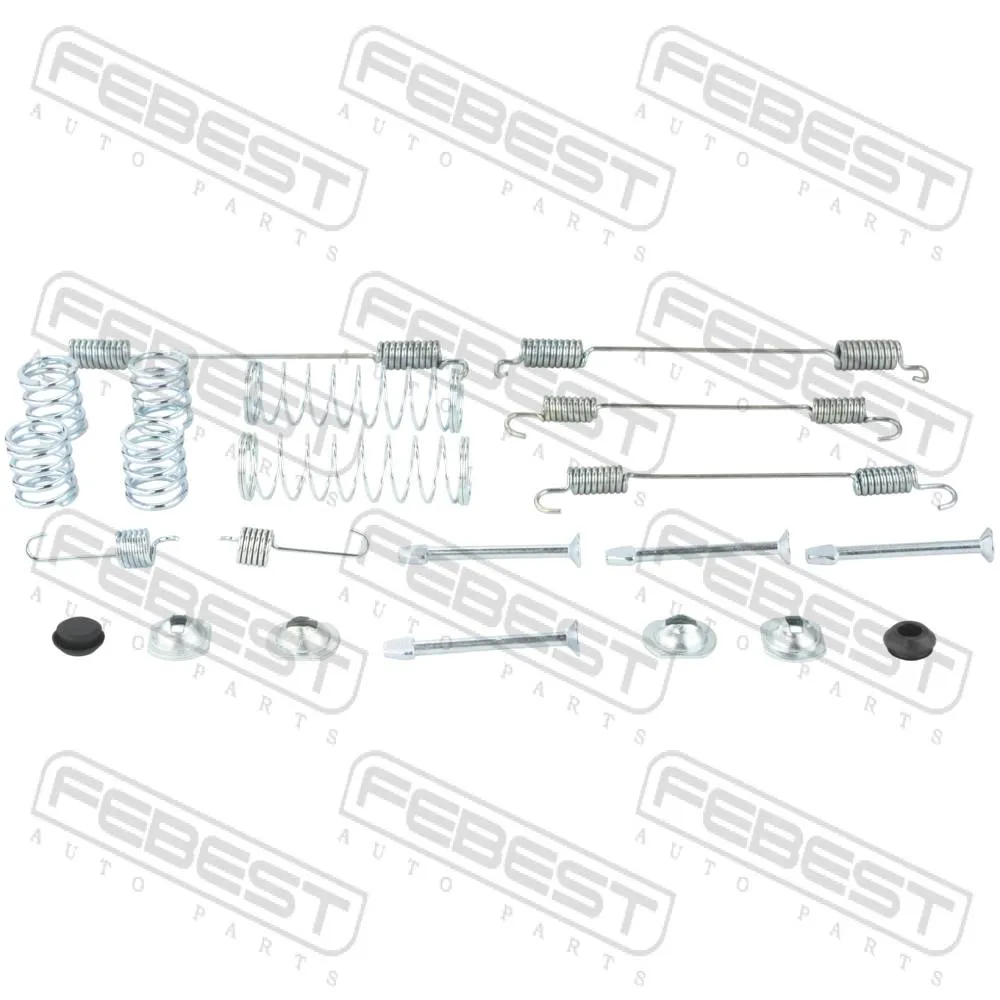 Монтажный комплект барабанных колодок NISSAN TERRANO D10 2014- FEBEST 0204-D10R-KIT