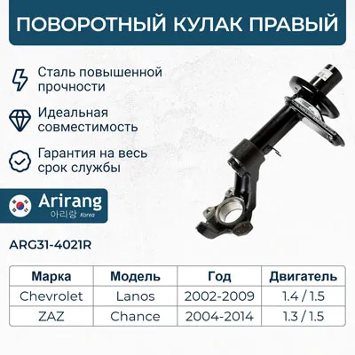 Кулак поворотный перед правый