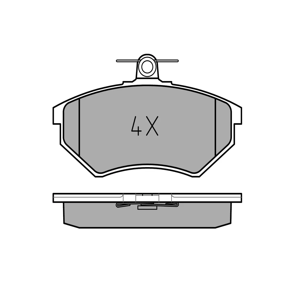 Колодки передние VW B3/B4/G2/G3 MEYLE 025 201 6819