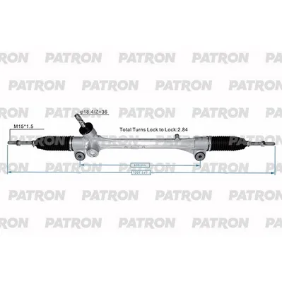 Рейка Рулевая TOYOTA CAMRY ACV50/51 2011- PATRON PSG3249