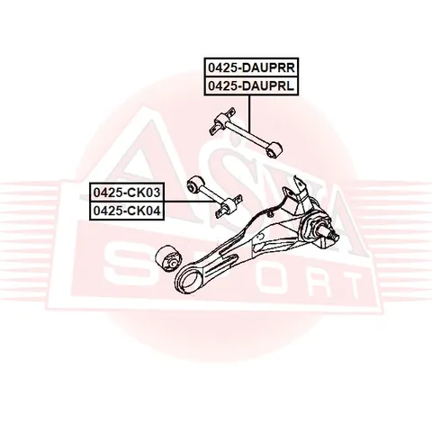 Тяга задняя ASVA 0425DAUPRR