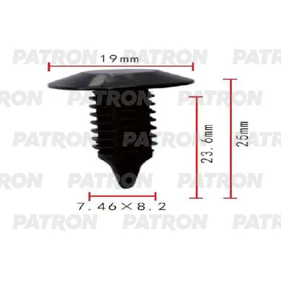 Клипса пластмассовая Chrysler, GM применяемость: внутренняя отделка PATRON P371781
