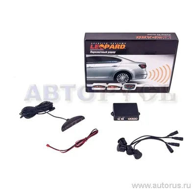 Парковочный радар LEOPARD PA 20, black, 4 датчика PA 20b