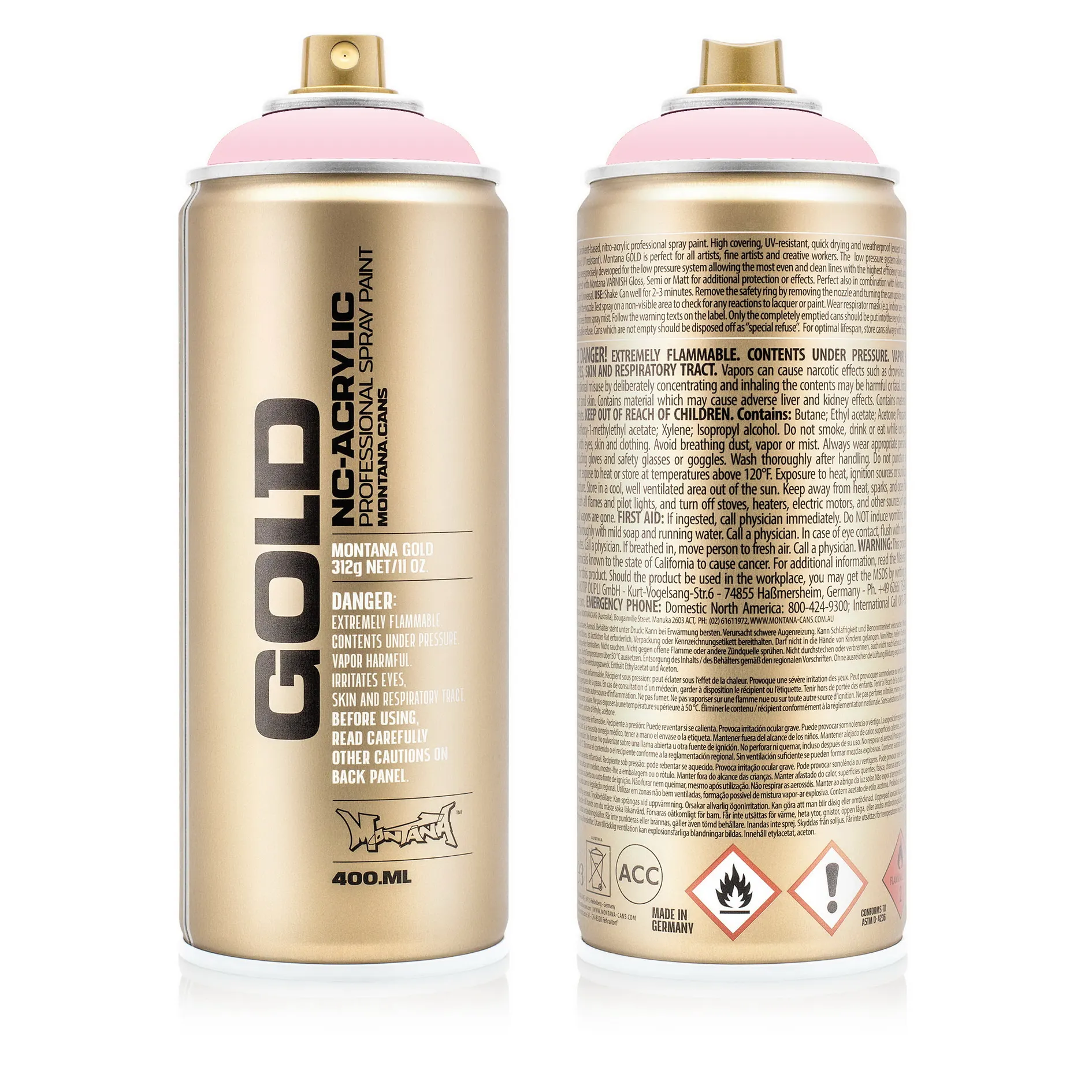 Краска GOLD клубничный лед MONTANA CANS G3100