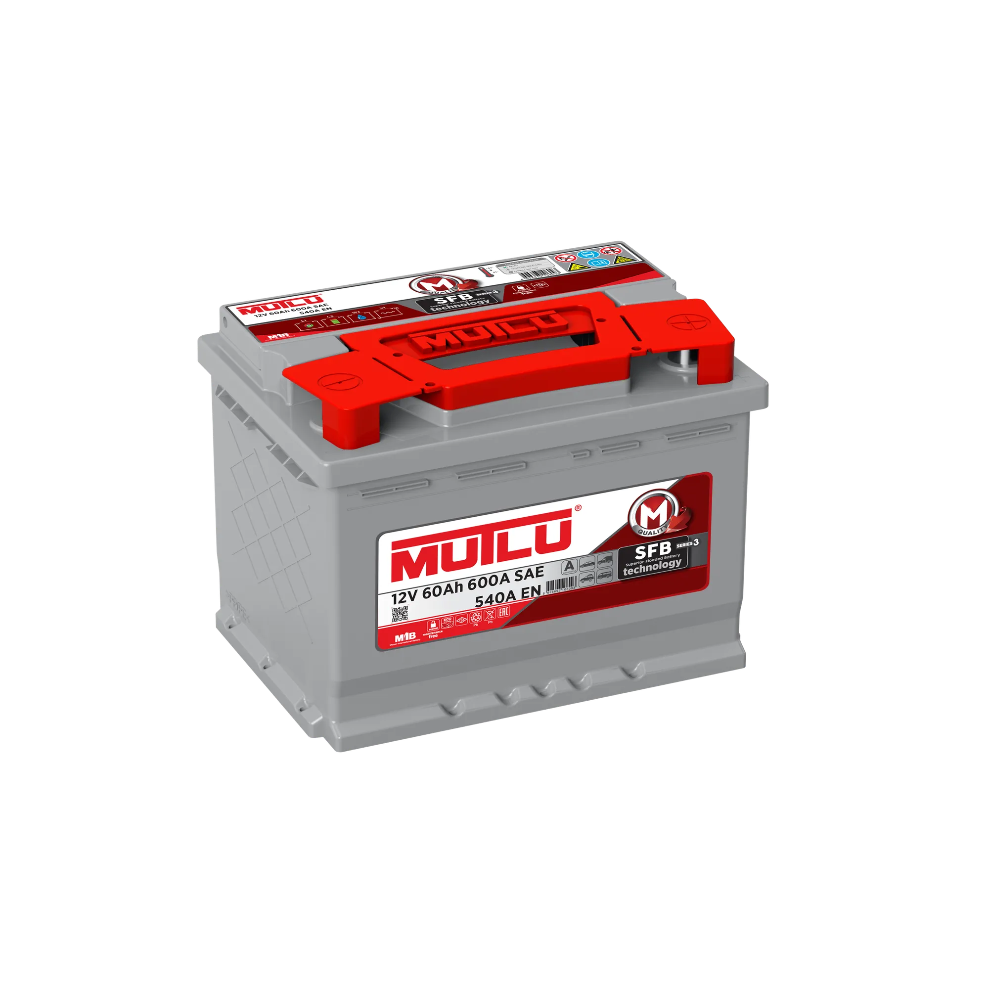 Аккумулятор MUTLU SFB 60 А/ч обратный R+ 242x175x190 L2 EN 540 А