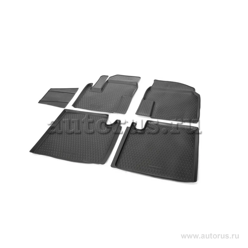 Коврики салона полиуретан черный Lifan X60 2011- с крепежом COMFORT 04.01.503.PL