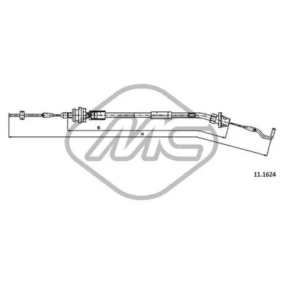Трос газа 316-318I Metalcaucho 80687