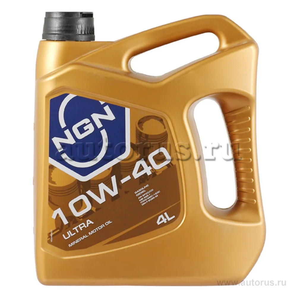 Масло моторное мин. NGN SAE 10W-40 SG/CF-4 ULTRA 4л