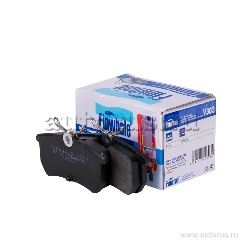 Колодки зад. дисковые Focus(98-04) FINWHALE V303