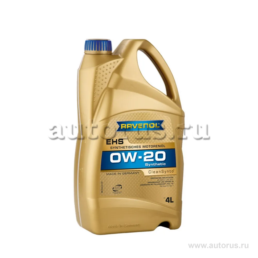 Моторное масло RAVENOL EHS SAE 0W-20 (4л) 1111113-004 (4014835858107)