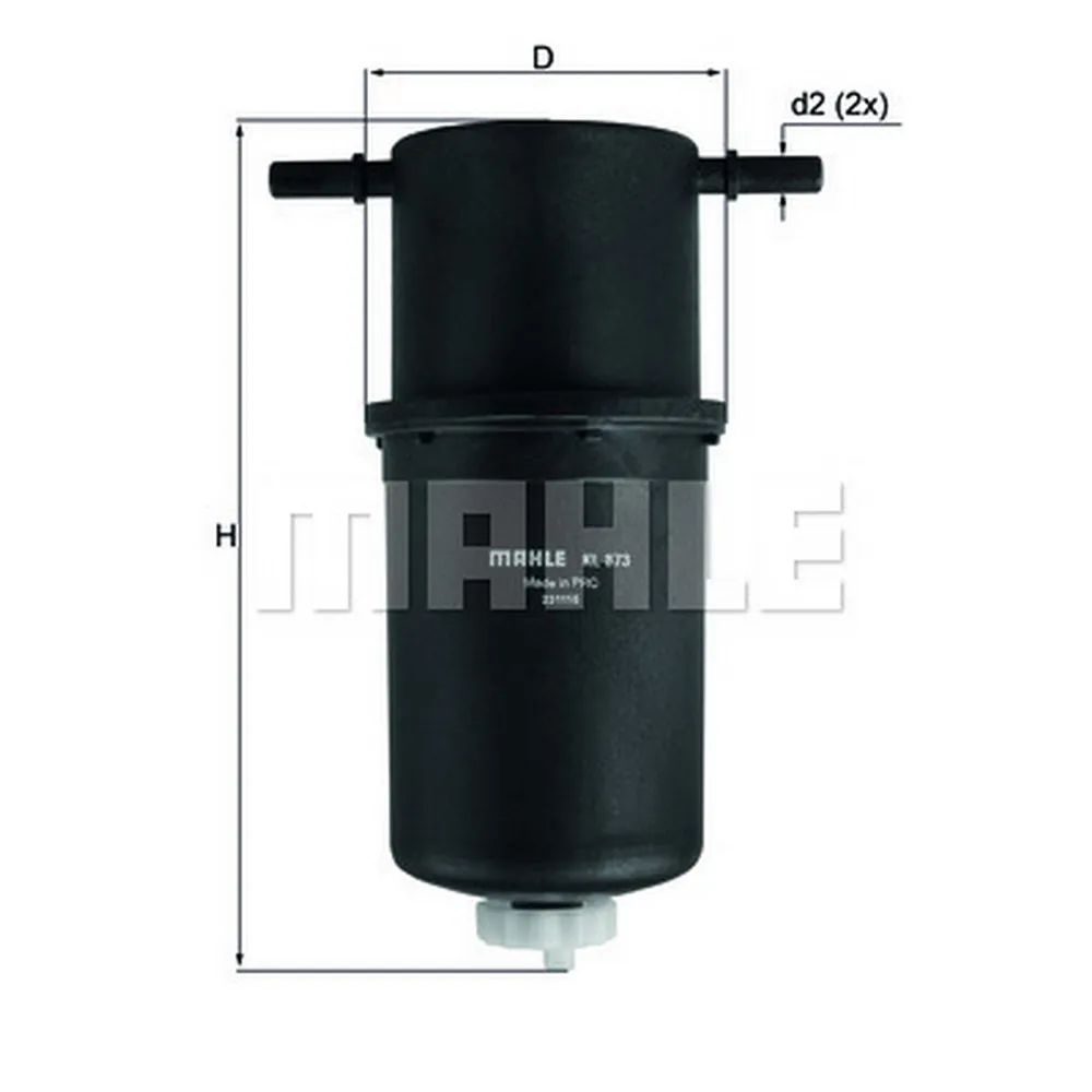 Фильтр топливный VW Crafter 30-50 2006-> KNECHT/MAHLE KL 873
