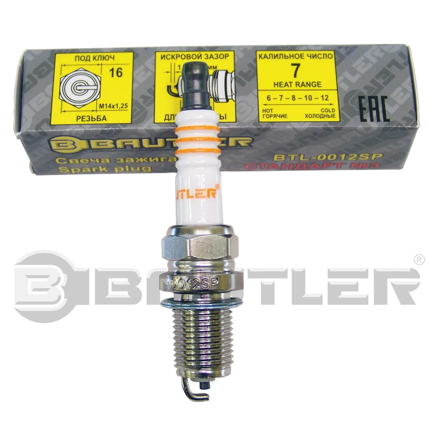 Свеча зажигания для ВАЗ 21083 с дв. 2112 ВАЗ 2110-2112 с дв. 2112, 21124 ВАЗ 2114 с дв. 21124 ВАЗ BAUTLER BTL0012SP