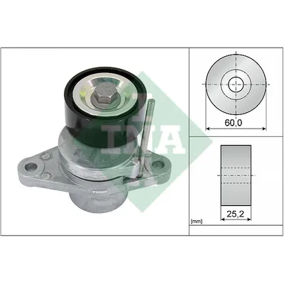 Ролик натяжной ремня генератора Renault Logan Duster 1.6 16V 10> INA 534 0474 10