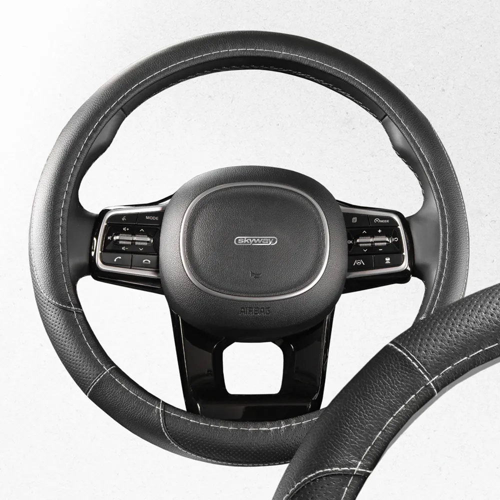 Оплетка SKYWAY Art-4 M Черная экокожа SKYWAY S01102312